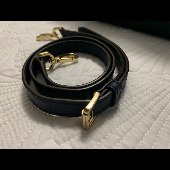 Selma Medium Saffiano Leather Satchel (Navy Blue) - Picture 7 of 10